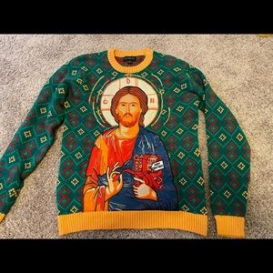 Christmas sweater Jesus birthday size medium